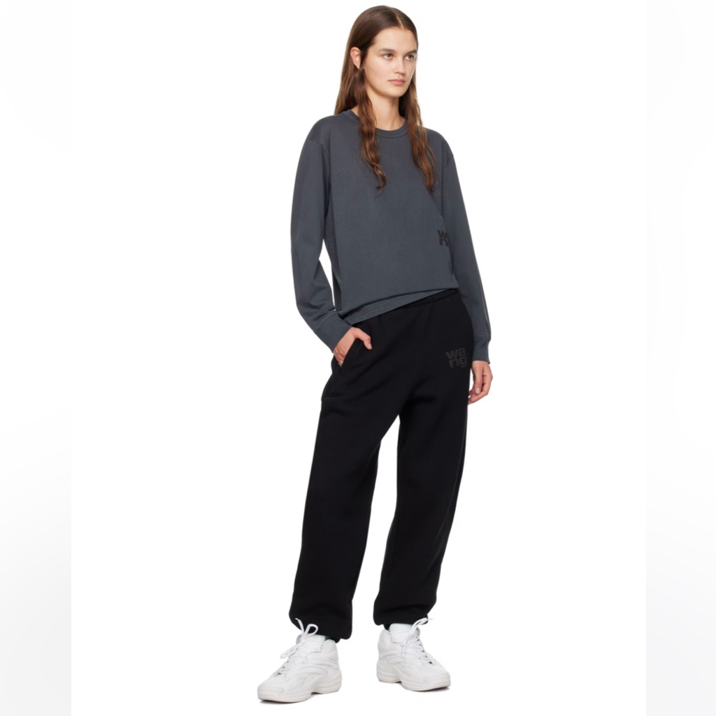 Alexanderwang.T Black Bonded Lounge Pants